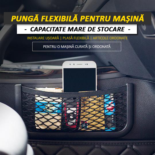 Pungă flexibilă pentru mașină | Set de 4 buzunare